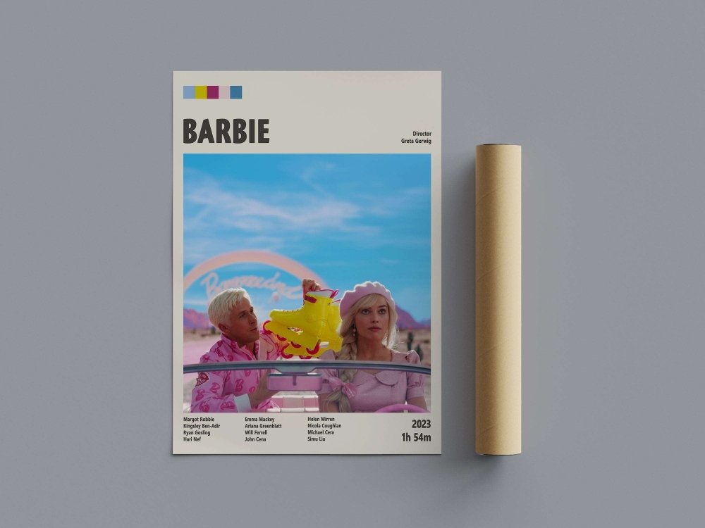 Barbie 2023 Info Movie Poster - Poster Kingz