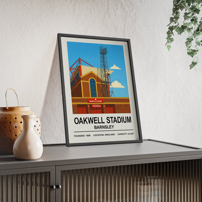 Framed Barnsley Oakwell Stadium Stadium poster