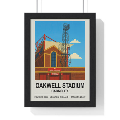 Framed Barnsley Oakwell Stadium Stadium poster