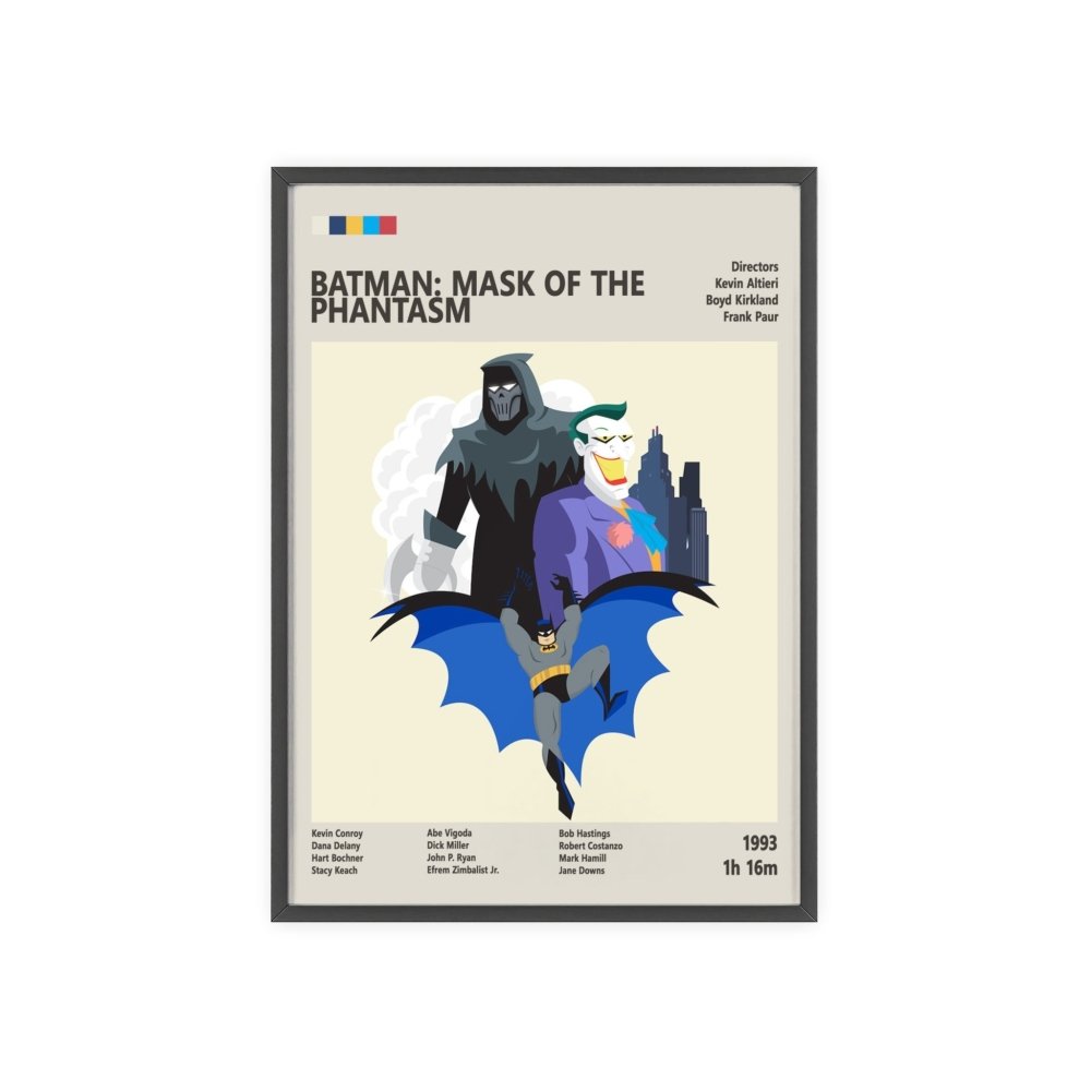 Batman: Mask of the Phantasm Poster – Animated Superhero Art Print - Poster Kingz - A5 (unframed) - 