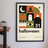 Bauhaus Halloween Print - Bauhaus Halloween print on a modern living room wall