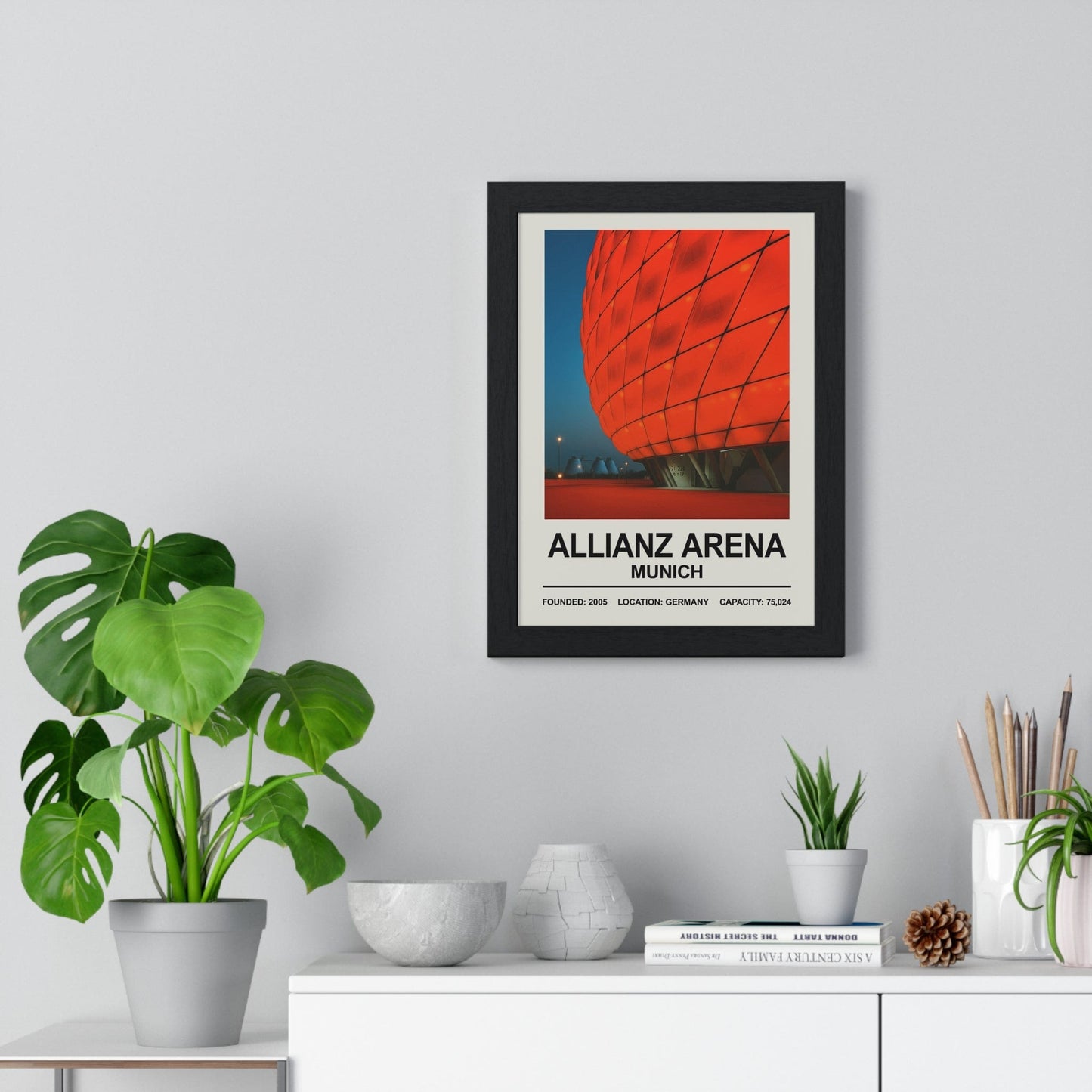 Framed Bayern Munich Allianz Arena Stadium poster