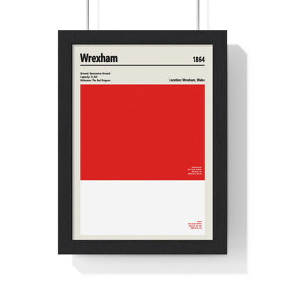 Wrexham colour swatch football print in red and white