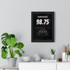 Beau Greaves Women's World Matchplay 2024 Darts Poster - 6-3 v Sherrock Shirt Print framed on a living room wall