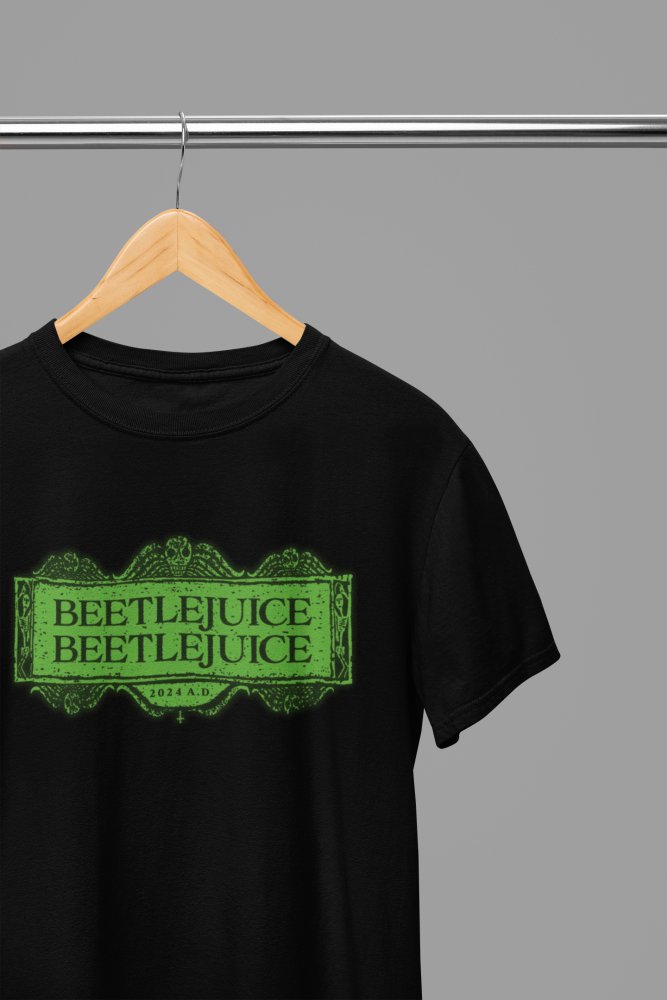 Beetlejuice Beetlejuice 2024 Logo Movie T-Shirt/Sweatshirt - Poster Kingz