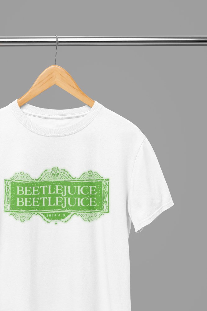 Beetlejuice Beetlejuice 2024 Logo Movie T-Shirt/Sweatshirt - Poster Kingz