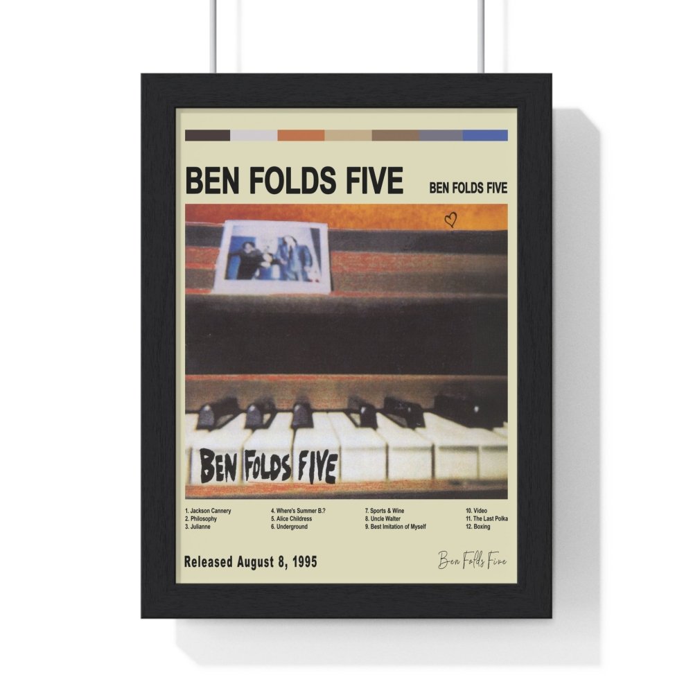 Ben Folds Five Album Cover Poster - Poster Kingz - A5 (unframed) - Vintage - 