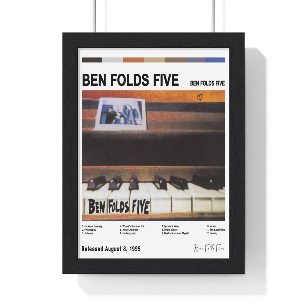 Ben Folds Five Album Cover Poster - Poster Kingz - A5 (unframed) - White - 