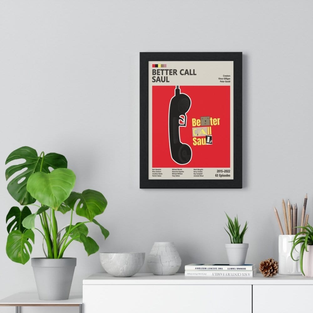 Framed Better Call Saul TV series poster close-up