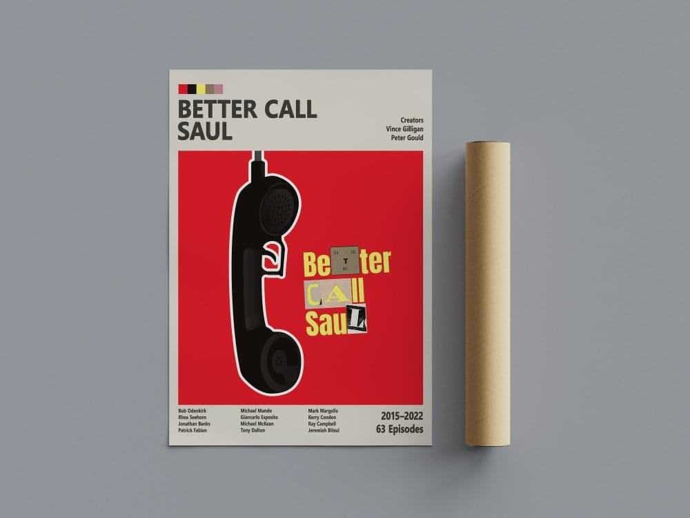 Framed Better Call Saul TV series poster back view
