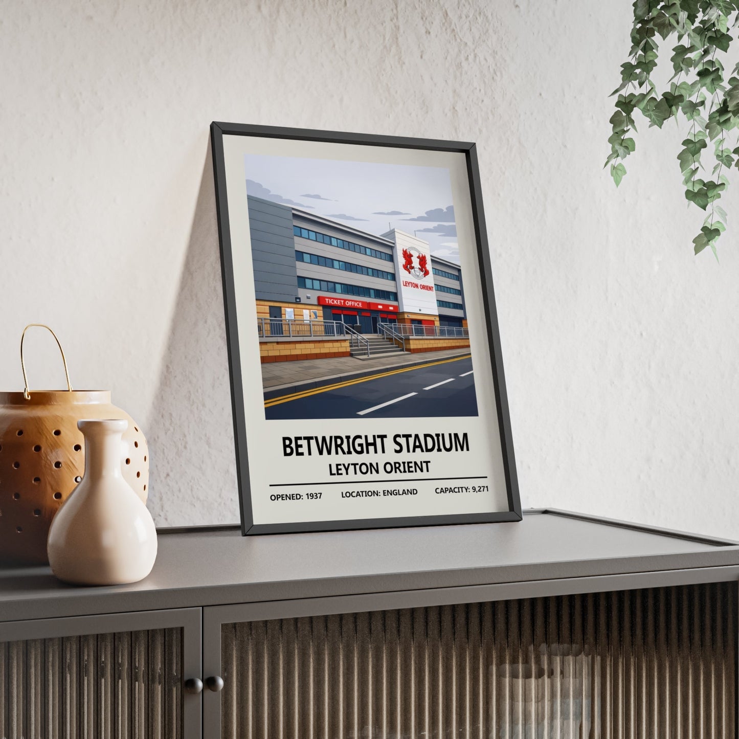 BetWright Stadium Leyton Orient Print - Poster Kingz - A5 (unframed) - 