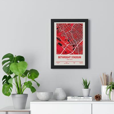 Framed BetWright Stadium map print