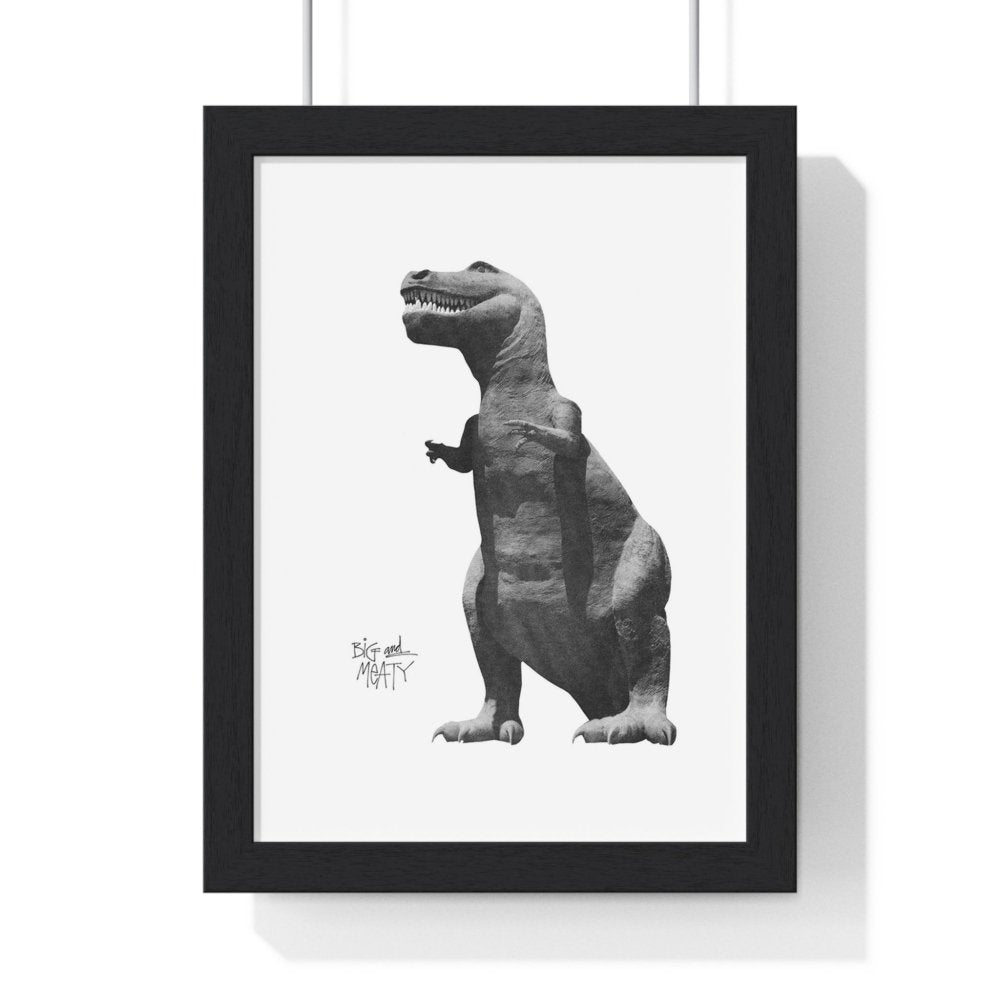 Big and Meaty Dino Streetwear Poster - Bold Dinosaur Graphic Art - Poster Kingz - A5 (unframed) - 