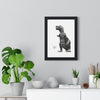 Framed Big and Meaty Dinosaur Bold Streetwear Graphic print back view