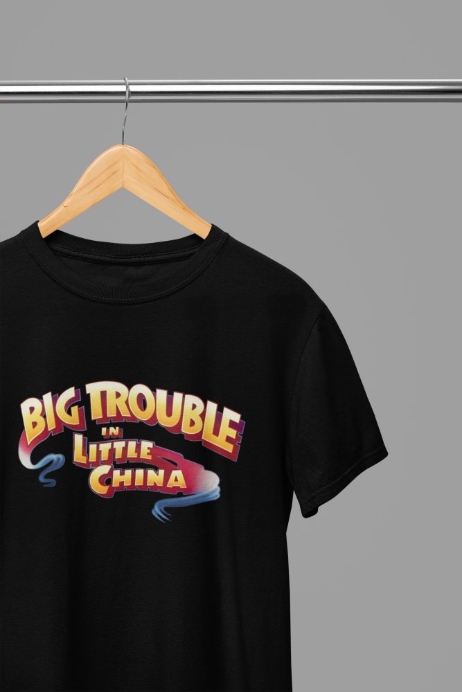 Big Trouble in Little China Logo T-Shirt/Sweatshirt – Classic Movie Merchandise - Poster Kingz - S - T-Shirt - Black