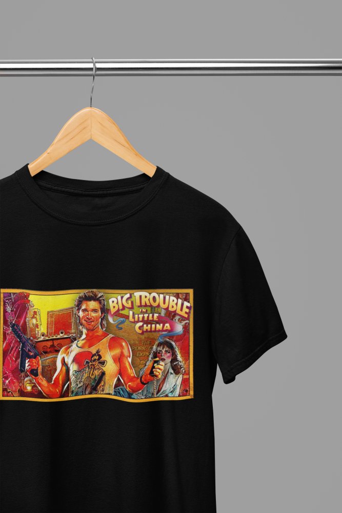 Big Trouble in Little China T-Shirt/Sweatshirt – Classic Movie Merchandise - Poster Kingz - S - T-Shirt - Black