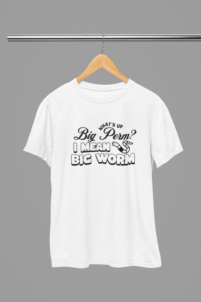 Black t-shirt with Big Worm Quote Friday Movie /Sweatshirt back view