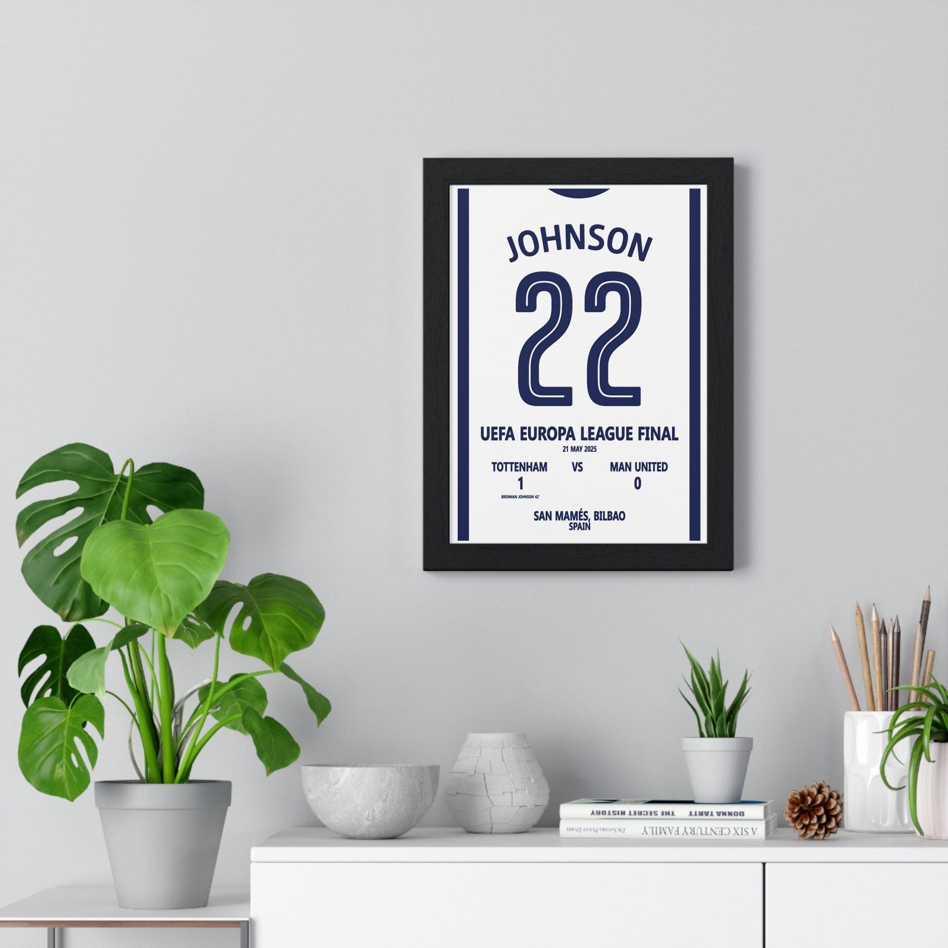 Framed Bilbao 2025 Final Print - Inspired by Johnson #22 Final Print Print Tottenham poster