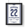 Framed Bilbao 2025 Final - Inspired by Johnson #22 Final Tottenham poster