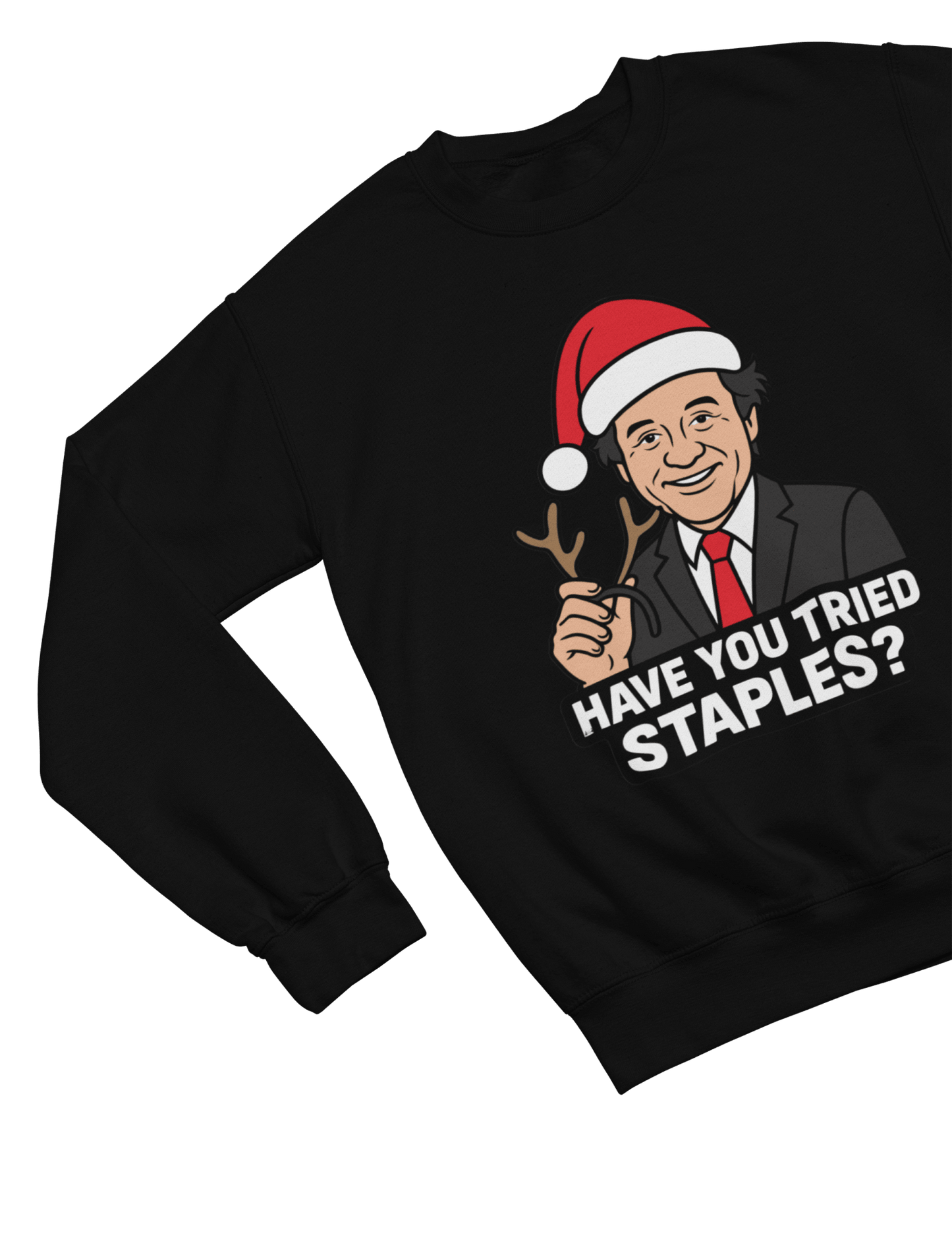 Blue t-shirt with Bill Murray Scrooged Christmas Sweatshirt & Parody