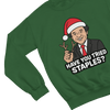 Red t-shirt with Bill Murray Scrooged Christmas Sweatshirt & Parody