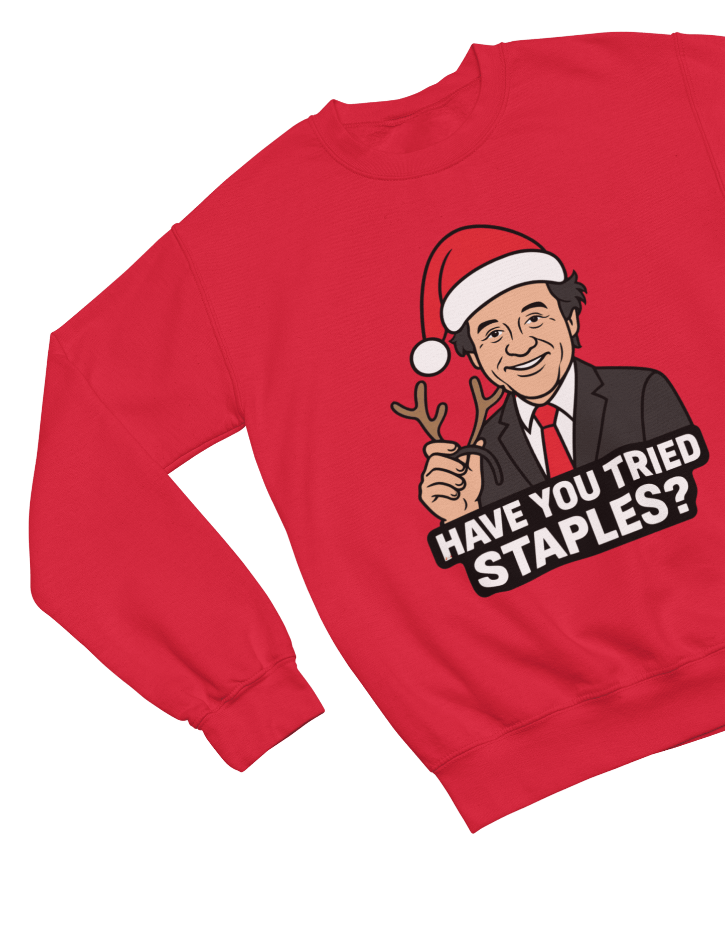 Blue t-shirt with Bill Murray Scrooged Christmas Sweatshirt & Parody