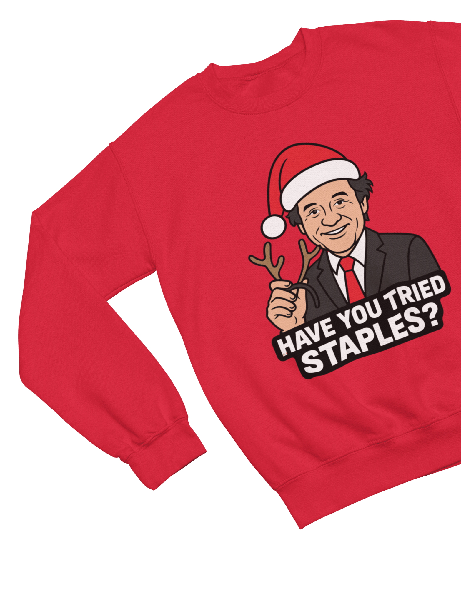 Blue t-shirt with Bill Murray Scrooged Christmas Sweatshirt & Parody