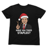 Blue t-shirt with Bill Murray Scrooged Christmas Sweatshirt & Parody
