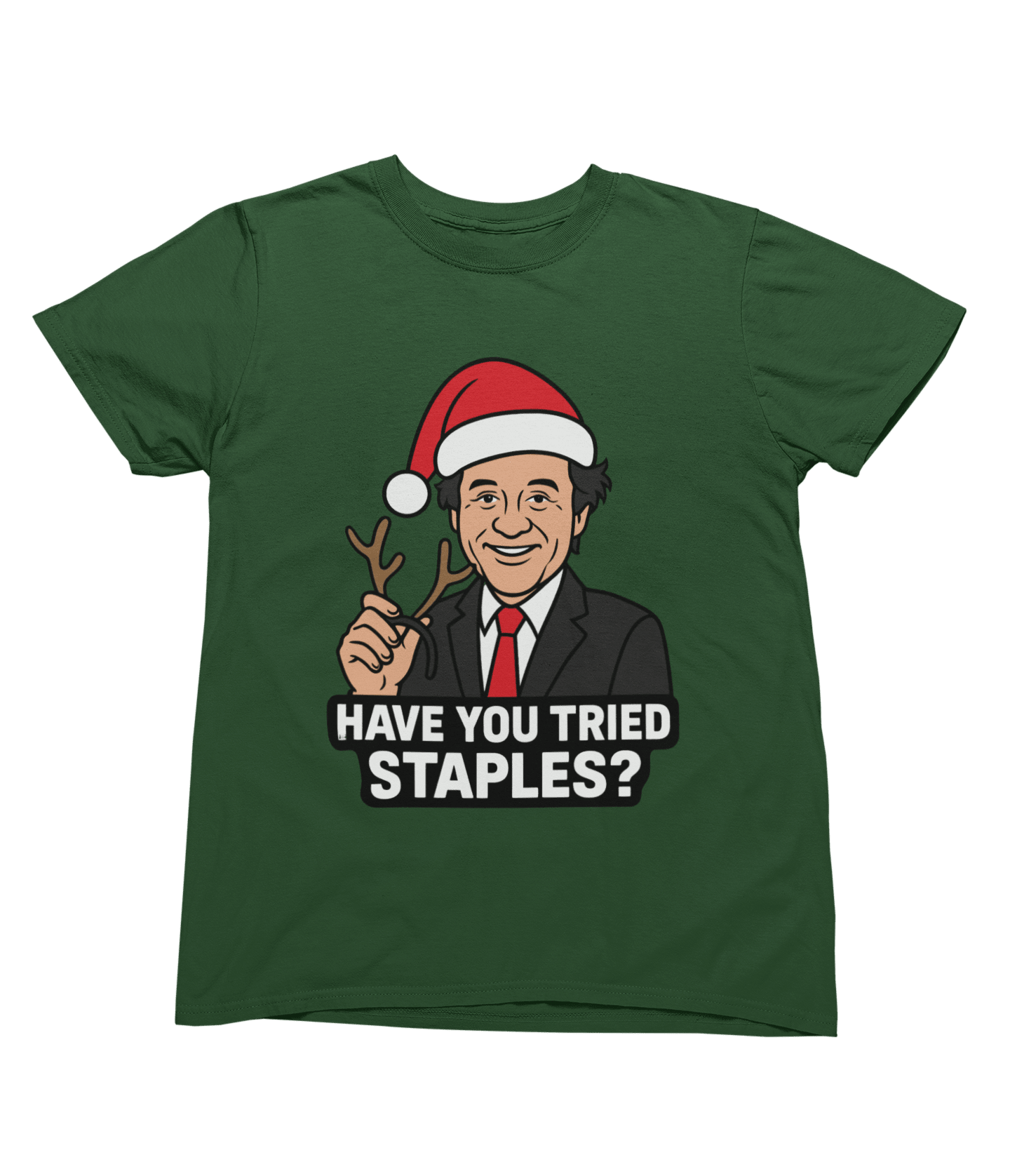 Black t-shirt with Bill Murray Scrooged Christmas Sweatshirt & Parody