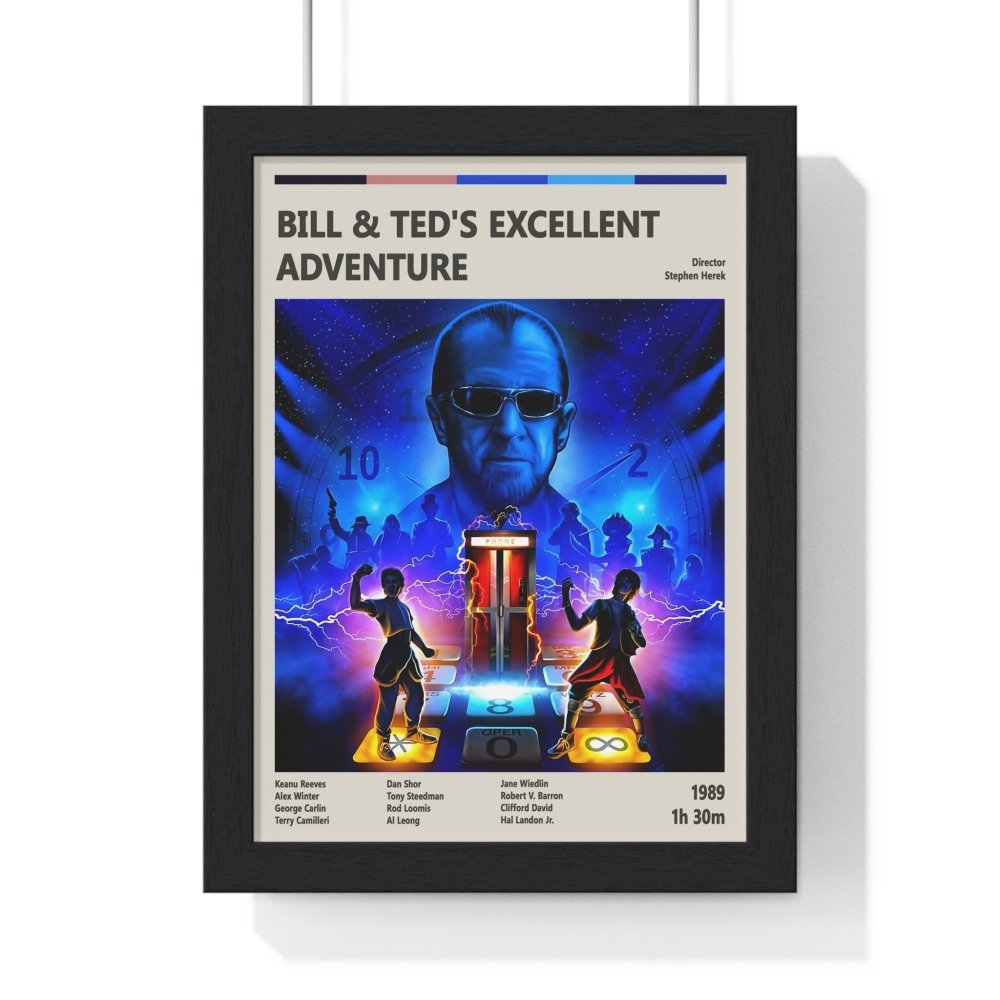 Bill & Ted's Excellent Adventure Info Movie Poster - Poster Kingz