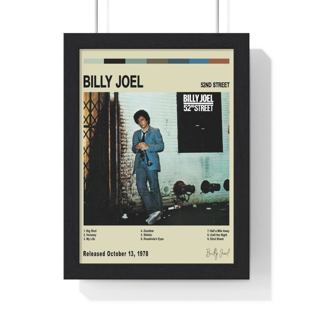 Billy Joel Album Cover Poster - Poster Kingz