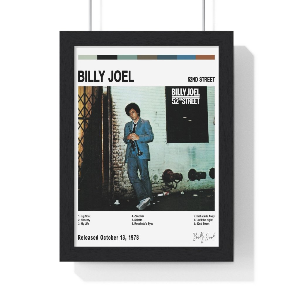 Billy Joel Album Cover Poster - Poster Kingz