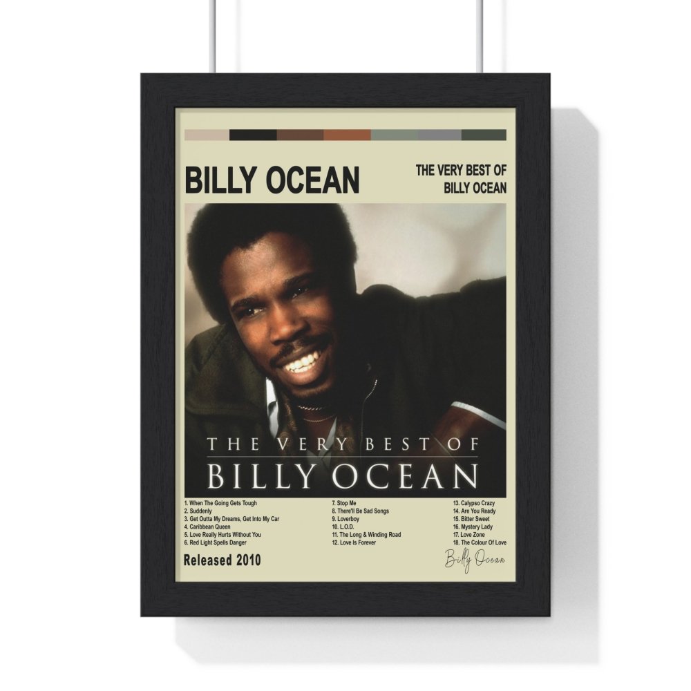 Billy Ocean - The Very Best Of Billy Ocean Album Poster - Poster Kingz