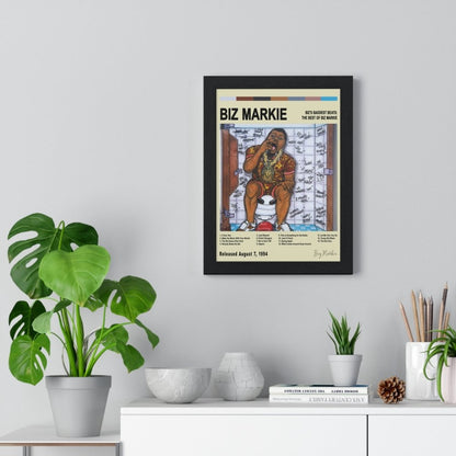 Biz Markie - Biz's Baddest Beats: The Best of Biz Markie Album Cover Poster - Poster Kingz - A5 (unframed) - White - 