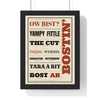 Black Country Sayings Print in a black frame