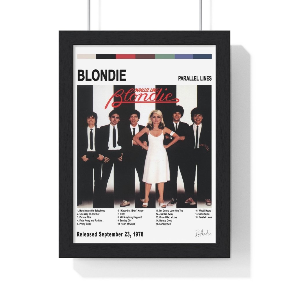 Blondie - Parallel Lines Album Cover Poster - Poster Kingz - A5 (unframed) - White - 