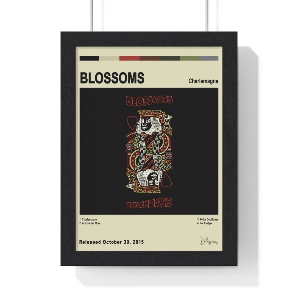 Blossoms Album Cover Poster - Poster Kingz - A5 (unframed) - Charlemagne - Vintage