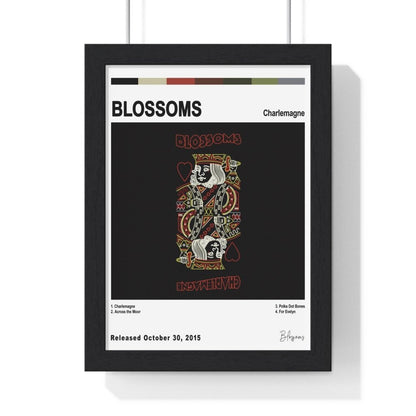 Blossoms Album Cover Poster - Poster Kingz - A5 (unframed) - Charlemagne - White