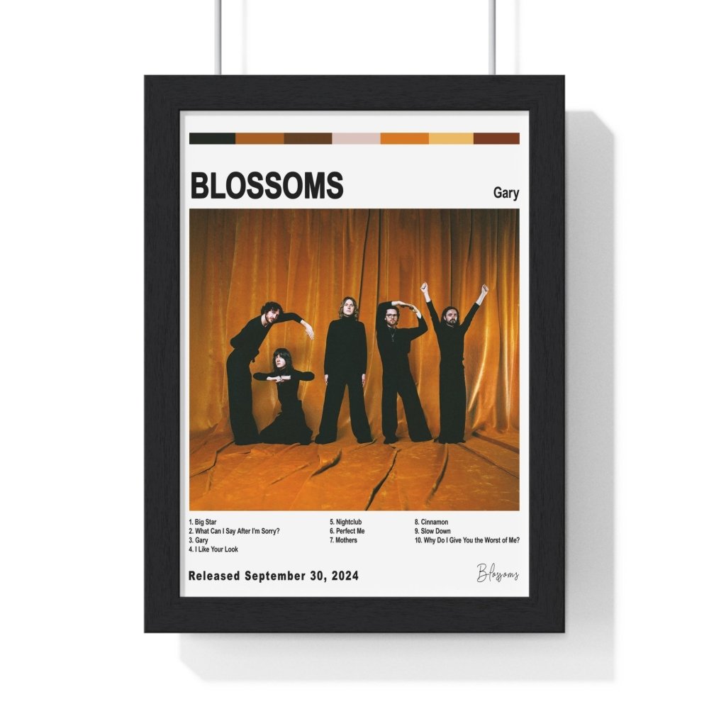 Blossoms Album Cover Poster - Poster Kingz - A5 (unframed) - Gary - White