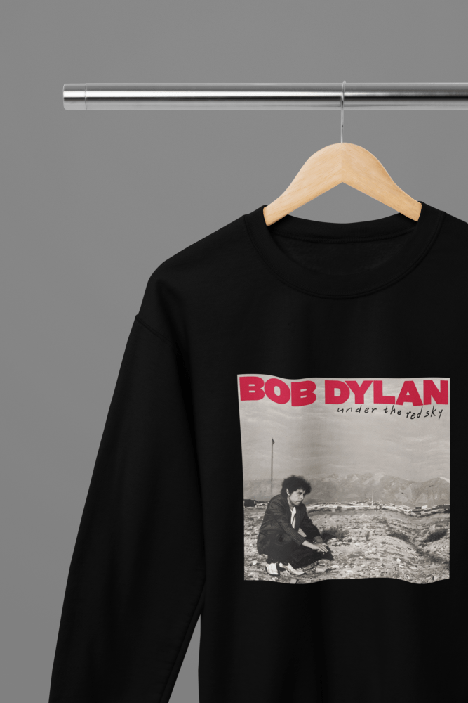 Bob Dylan - Under The Red Sky T-Shirt/Sweatshirt - Poster Kingz - S - Sweatshirt - Black