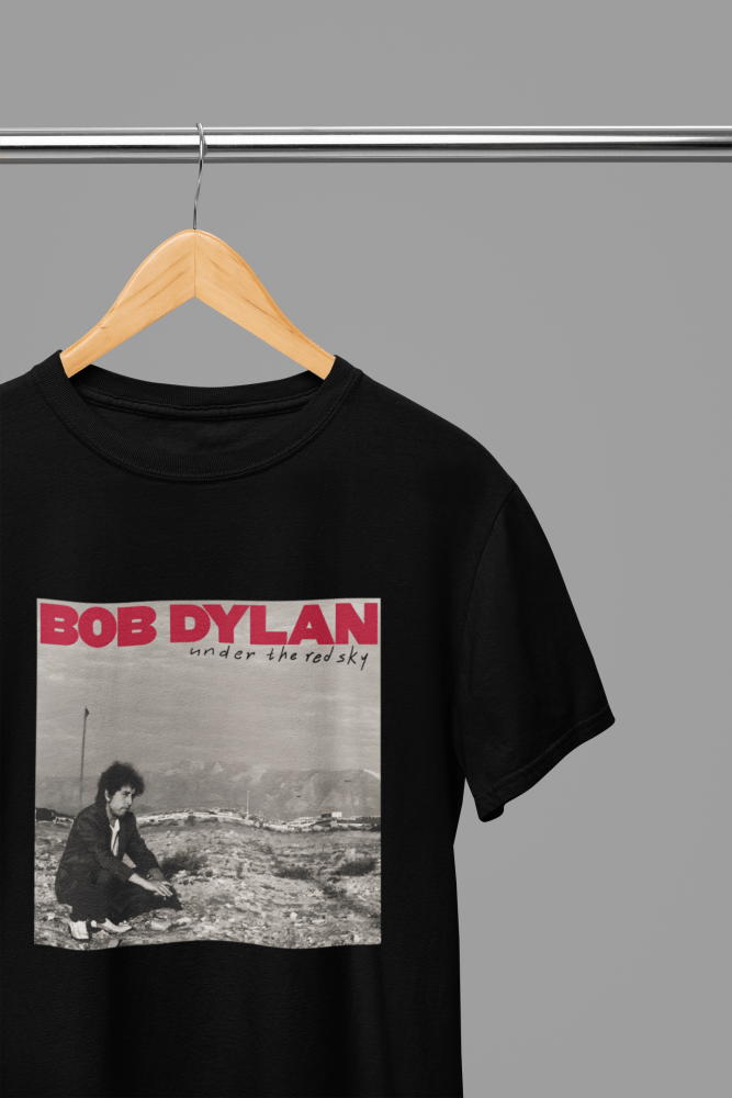 Bob Dylan - Under The Red Sky T-Shirt/Sweatshirt - Poster Kingz - S - T-Shirt - Black