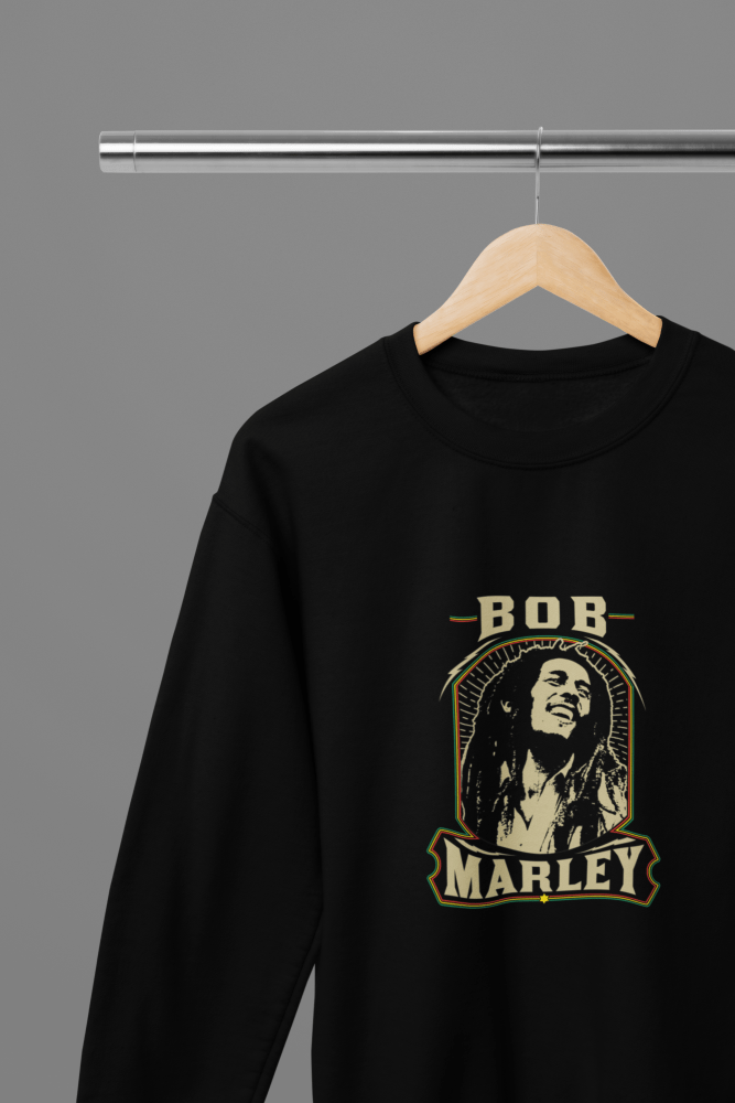 Bob Marley T-Shirt/Sweatshirt - Poster Kingz - S - Sweatshirt - Black