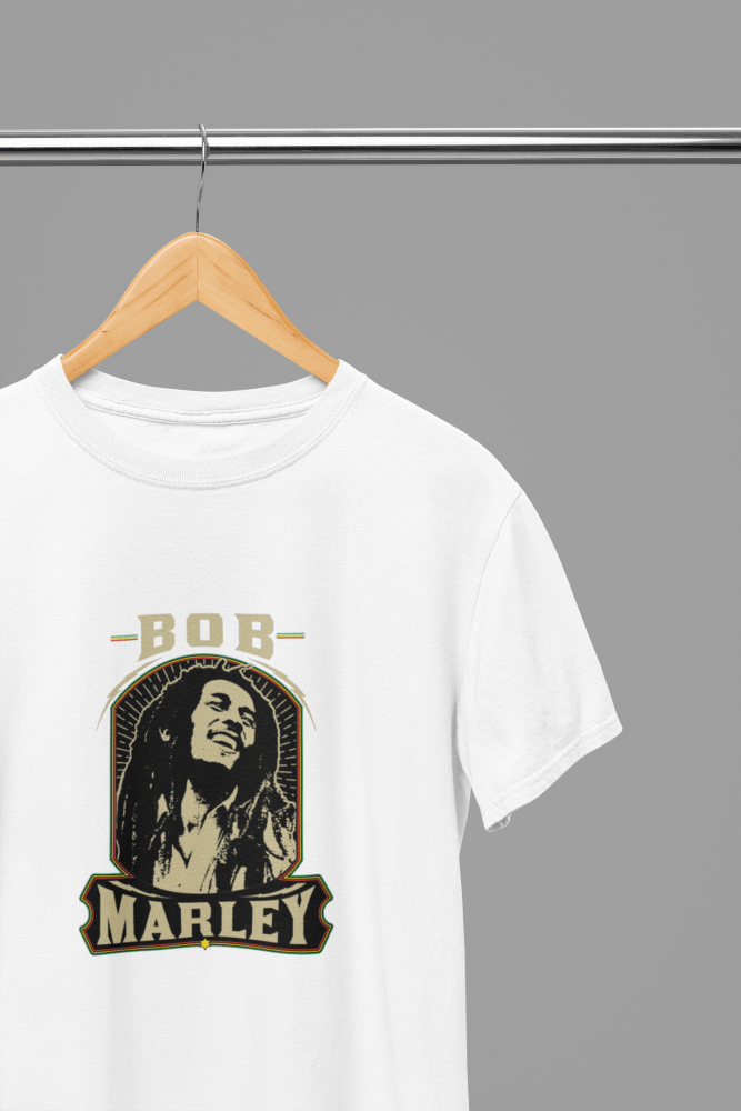 Bob Marley T-Shirt/Sweatshirt - Poster Kingz - S - T-Shirt - White