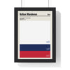 Framed Bolton Wanderers colour swatch print