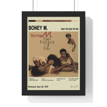 Boney M - Take the Heat Off Me Album Cover Poster - Poster Kingz - A5 (unframed) - Vintage - 