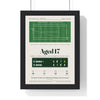 Aged 17 1985 Tennis print framed in a black frame, ready to hang
