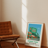 Framed Boston Fenway Park Stadium poster