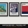 Boston Red Sox Fan Wall Set | Fenway Park Print, Stadium Map & Team Colours
