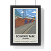 Framed Boundary Park Stadium Oldham Athletic poster