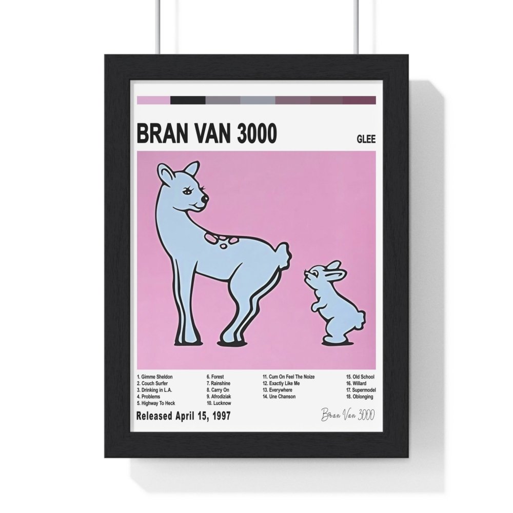 Bran Van 3000 - Glee Album Cover Poster - Poster Kingz - A5 (unframed) - White - 